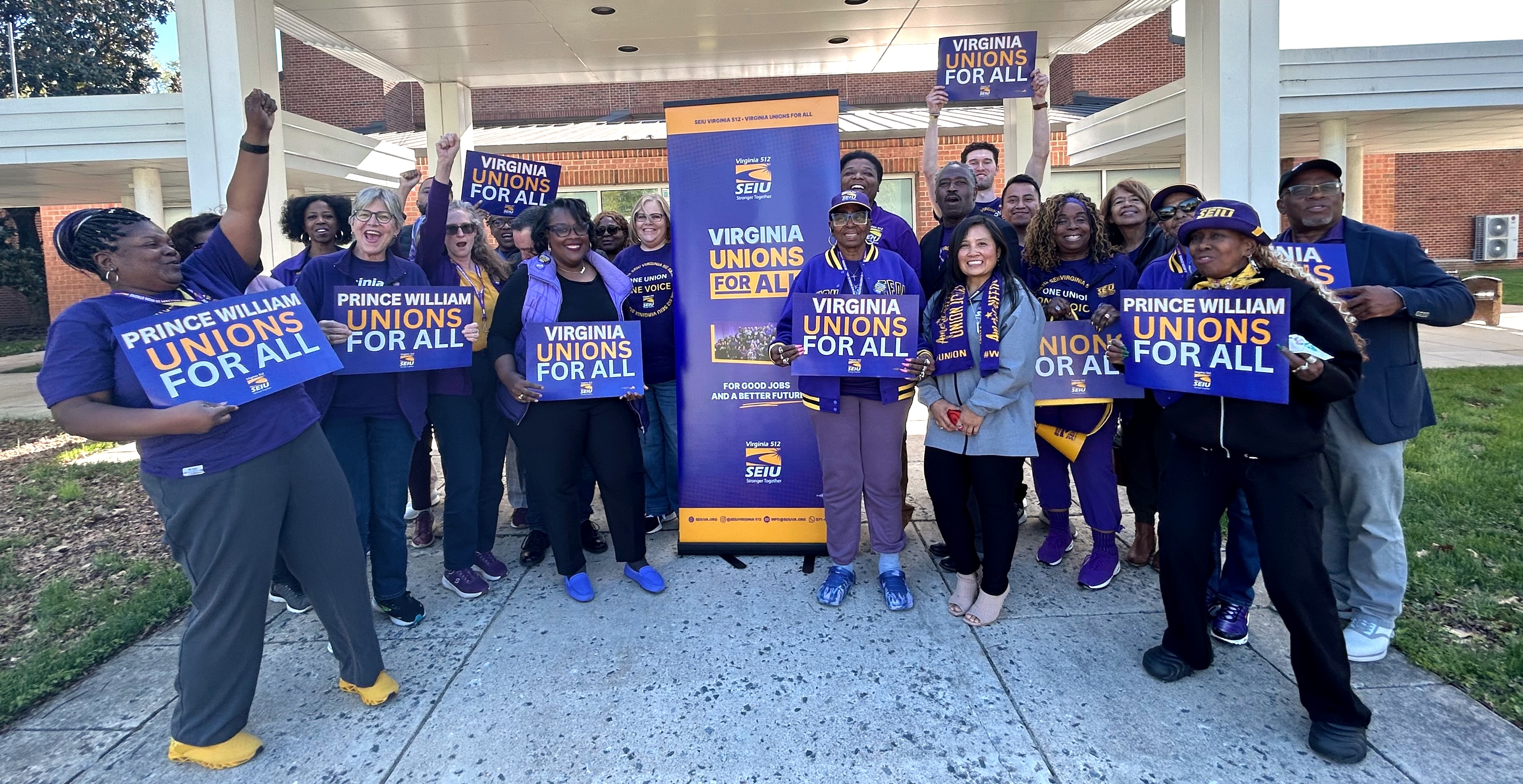 Prince William County employees file for their union election, seek to improve their workplaces and communities