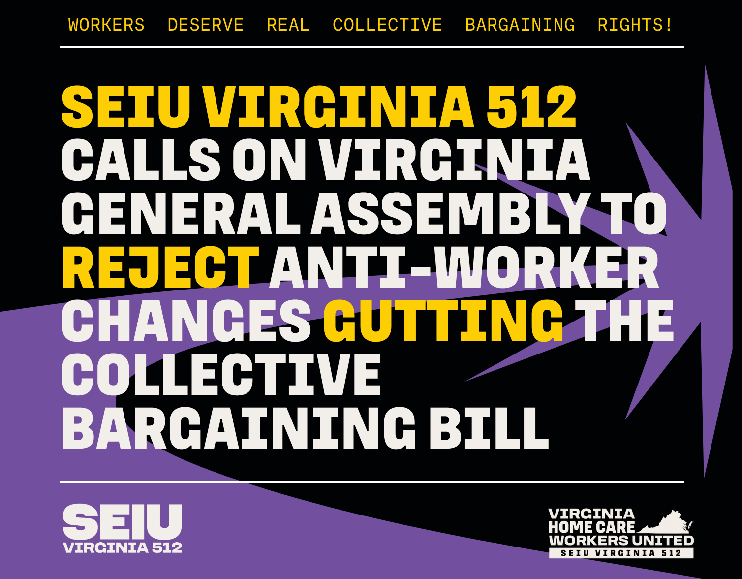 SEIU Virginia 512 Statement on Governor's Changes to SB 378 and HB 1263